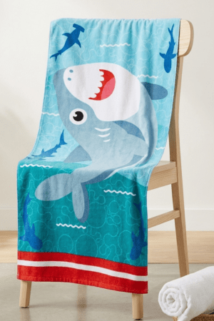 Digital print cotton Towel- Big Shark- 27*54