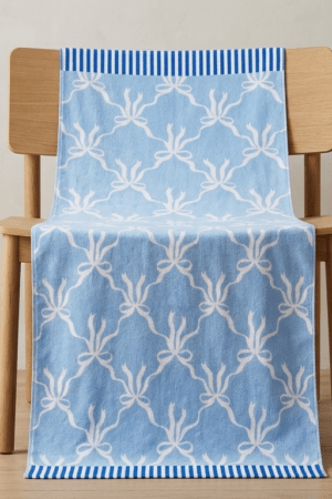 Digital print cotton Towel- Stripe_ Ribbons- 27*54 inches