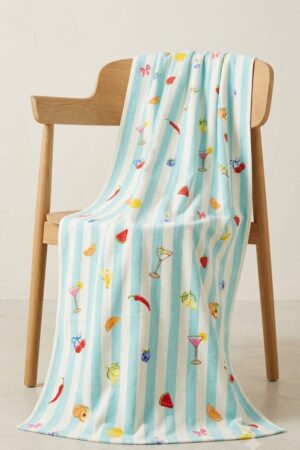 Digital print cotton Towel- Lemon_Peach- 27*54 inches